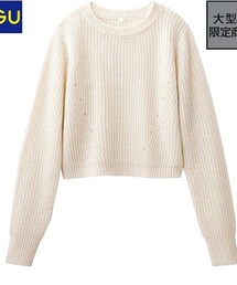 GU | ホワイトニット(ニット/セーター)