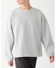 MUJI Labo | 二重編みプルオーバー　L-XL(スウェット)