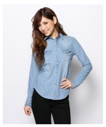 AZUL by moussy | ウエスタンヨークデニムシャツ(シャツ/ブラウス)