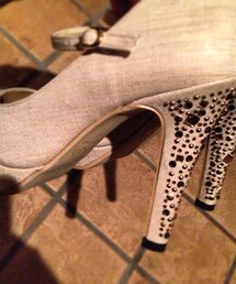 ESPERANCE | グリッターオープントゥパンプス(パンプス)