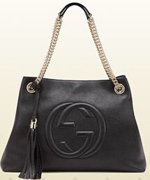 GUCCI | ブラックレザーショルダーバッグ(ショルダーバッグ)