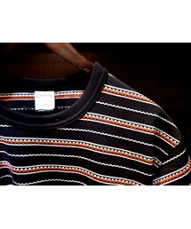 COOTIE Jacquard Border Crewneck S/S Pocket Tee(Tシャツ/カットソー)