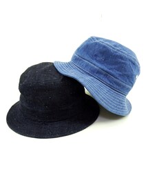 CALEE | CALEE DENIM/LINEN BACKET HAT(ハット)