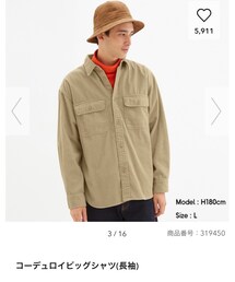 GU | 私はメンズのMサイズ着用してます。(シャツ/ブラウス)