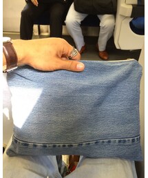 no brand | 古着屋で購入したノーブランドのデニムクラッチ(クラッチバッグ)
