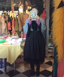 COMME des GARCONS | ベルスリーブの花柄ワンピース comme des garcons(ワンピース)