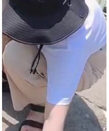 GU | 何かとコラボしていたやつでアニエスベーみたいなロゴ入り(Tシャツ/カットソー)