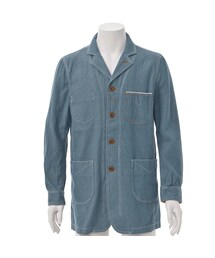 grn | grn ダンガリーショップコート(ステンカラーコート)