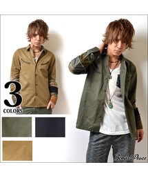 Bonds & Peace | BONDS＆PEACE　ヒッピーリメイクARMYシャツ(シャツ/ブラウス)