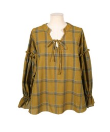 Gmarket | 綁帶泡泡袖襯衫(シャツ/ブラウス)