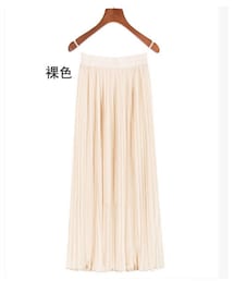 淘寶 | 雪紡百摺中長裙(スカート)