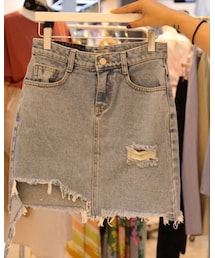 QS | 牛仔短裙(デニムスカート)