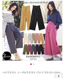 BASEMENT ONLINE | パンツ