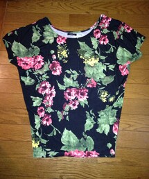 ボタニカル型カットソー(Tシャツ/カットソー)