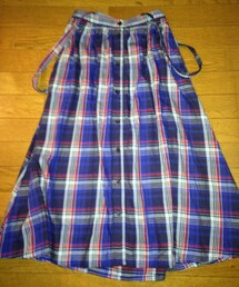 RETRO GIRL | 肩紐付きチェックロングスカート(スカート)