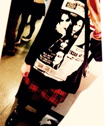 不明 | タータンチェックミニ。(スカート)