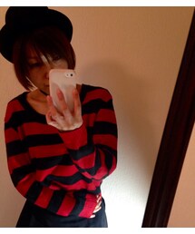 H&M DIVIDED | ボーダー腹冷える系。(ニット/セーター)