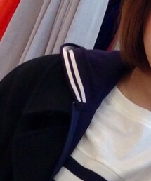 不明 | セーラーカラー的ライン入パーカー(パーカー)