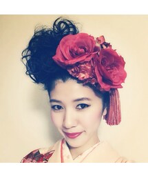 手作り髪飾り(その他ヘアアクセサリー)