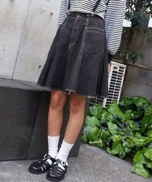 デニムサーキュラースカート(デニムスカート)
