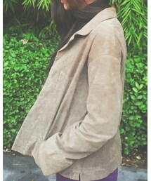 斯琴 | 革製の服(ブルゾン)