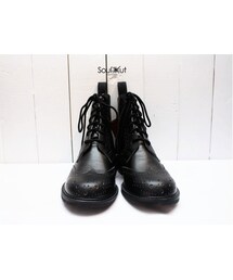 手工牛津短靴-黑(ブーツ)