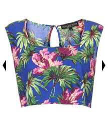 TOPSHOP | Petite Hibiscus Crop Top(タンクトップ)