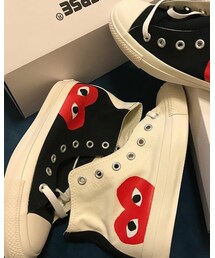 COMME des GARCONS | Unisex PLAY Comme des Garcons® for Converse® high-top sneakers(スニーカー)