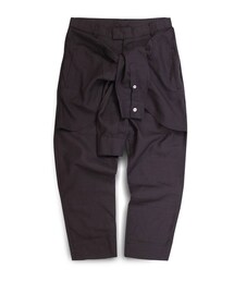 MISCHIEF（taiwan） | Casual waist shirt-tie pants_BLACK(その他パンツ)