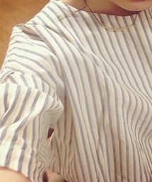 mystic | ストライプ柄カットソー(Tシャツ/カットソー)