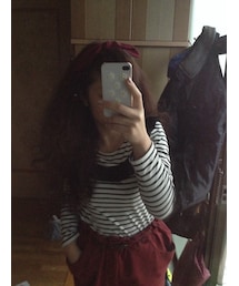 ヘアバンド(えんじ)(ヘアバンド)