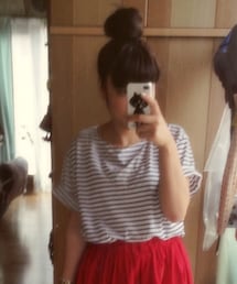 TOPSHOP | ボーダーゆるT(Tシャツ/カットソー)