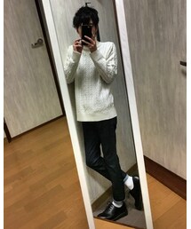 MA-1脱いで、白ニットバージョン | トップス