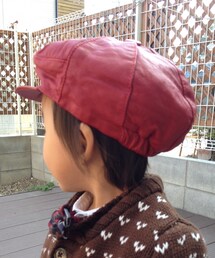 古着 | レザーキャスケット(キャスケット)