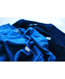 BLUE BLUE | BLUE BLUE (ブルーブルー)  "FRUIT OF THE LOOM×BLUEBLUE INDIGO 2PACK CREWNECK POCKET SS T-SHIRT"  ￥7,344-(Tシャツ/カットソー)
