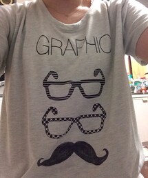 ヒゲメガネTシャツ(Tシャツ/カットソー)
