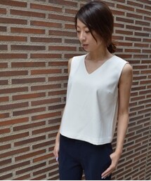 GREED International | DOUBLE CROSSING TANK / OFF WHITE(シャツ/ブラウス)