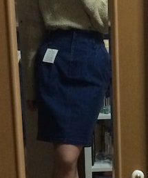 MOUSSY | デニムハイウエストタイトスカート(デニムスカート)