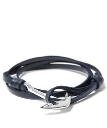 MIANSAI | SILVER TONE ANCHOR ON LEATHER Bracelet(ブレスレット)