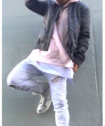 貰い物MA-1😂🙏 | ナイロンジャケット