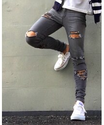 AZUL perfectdenimをリメイク✂︎ | デニムパンツ