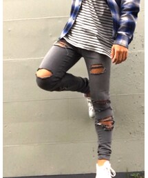 AZUL リメイク✂️ | デニムパンツ