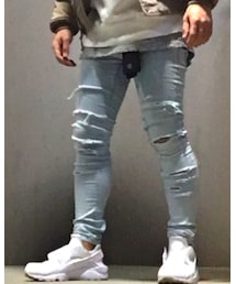 H&M 去年のremake✂️ | デニムパンツ