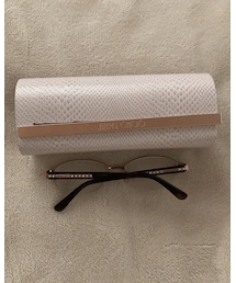 JIMMY CHOO | ケースが白の蛇皮です。楽天でフレームだけ購入。(メガネ)