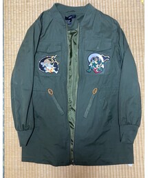 FOREVER 21 | ネットで買ったものに楽天で買ったワッペンをつけました。(ミリタリージャケット)