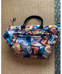 LeSportsac | 高校の時から使っています。スヌーピーのステーキチャームつけました。(エコバッグ/サブバッグ)