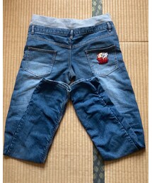 👖 | 楽天で買ったワッペン　ローライズだし長すぎゴムウエスト(デニムパンツ)