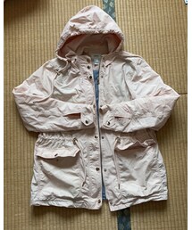 FOREVER 21 | フード裏背中部分にフラミンゴのワッペン貼りました(ミリタリージャケット)