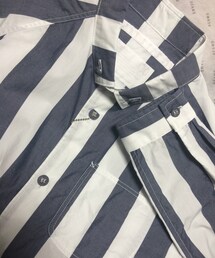 WHITE MOUNTAINEERING | ホワイトマウンテニアリング ボーダーロングシャツ(シャツ/ブラウス)