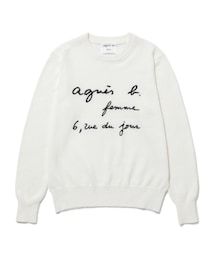 agnes b. | agnes.b × アダムエロペ  ¥27,000-(ニット/セーター)